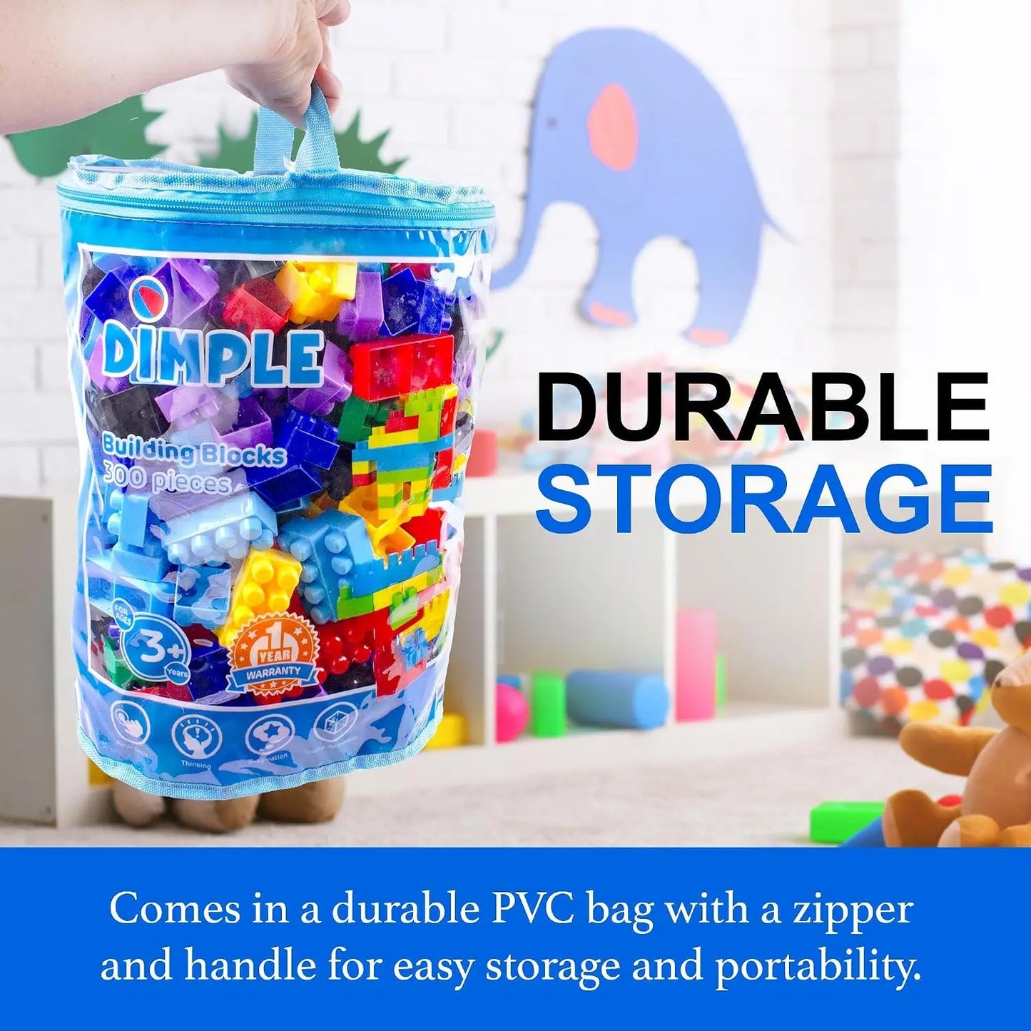 Dimple Building Blocks For Toddlers 300 Pieces STEM Learning Puzzle