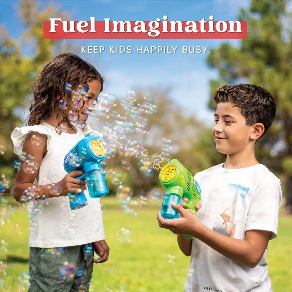 Joyfy Bubble Gun Set With 2 Bottles Refills