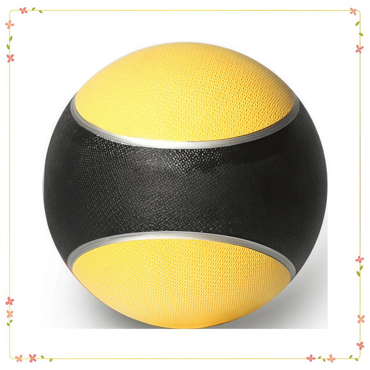 Rubber Medicine Ball Textured Grip For Strength Training And CrossFit