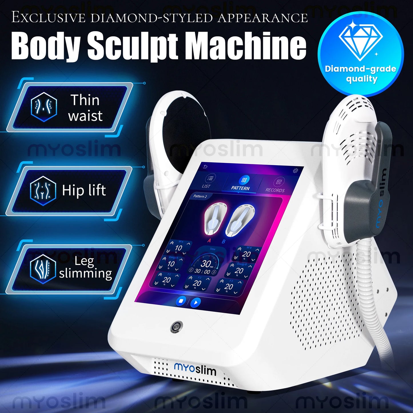 MYOSLIM 6500W EMS Neo RF Body Sculpting Machine Pro