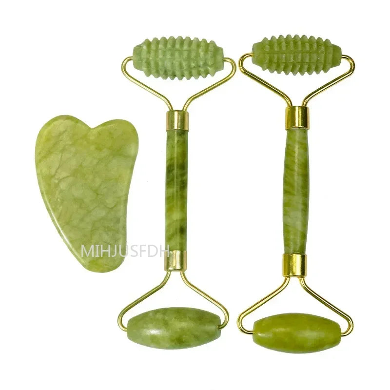 MIHJUSFDH Jade Roller Massager For Face Body Back Foot Massage