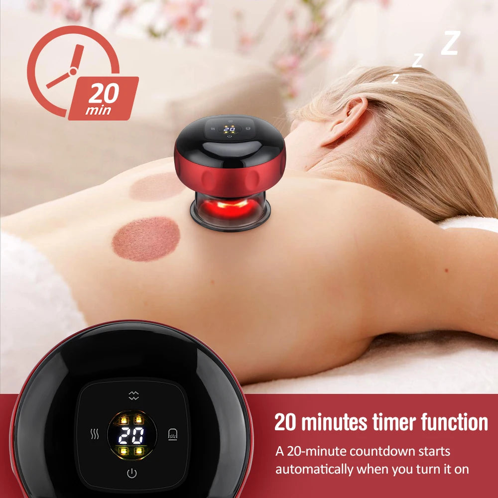 Hailicare Electric Cupping Massager With Vacuum Suction And Gua Sha