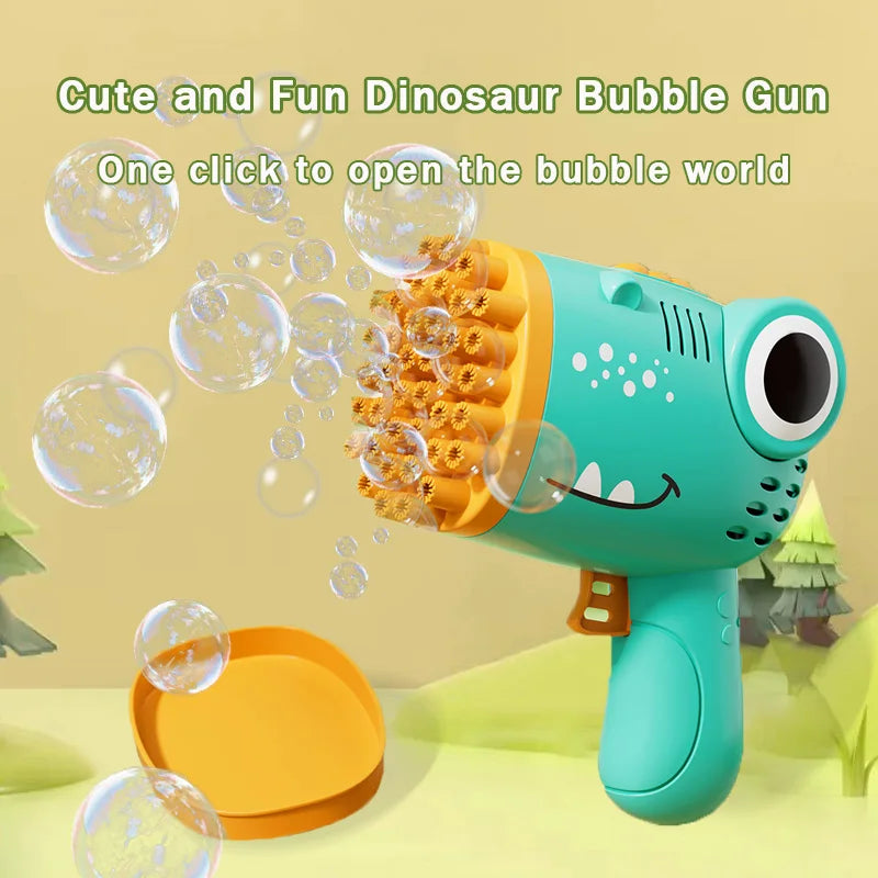 Dinosaur Bubble Gun Handheld Bubble Machine For Outdoor Parties