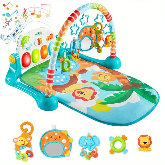 Joyfy Baby Play Mat Tummy Time Toy With Piano Panel