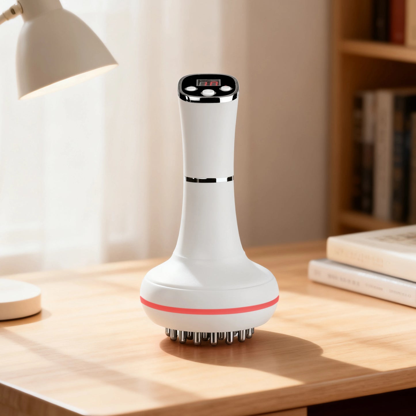 Aedwdpe Handheld Electric Meridian Brush For Full Body Massage Gua Sha Heating