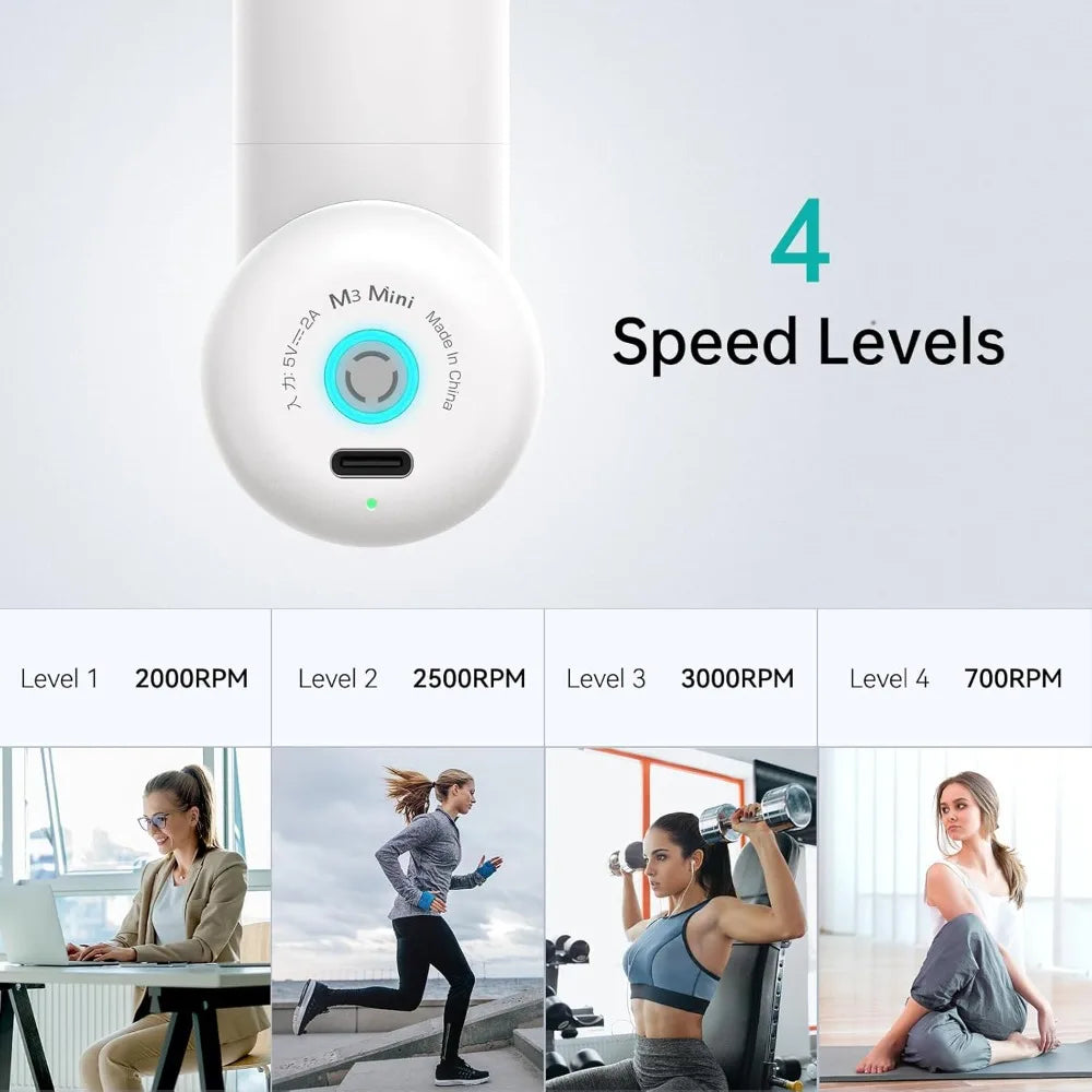 Mini Massage Gun For Pain Relief With Facial Mode 7mm