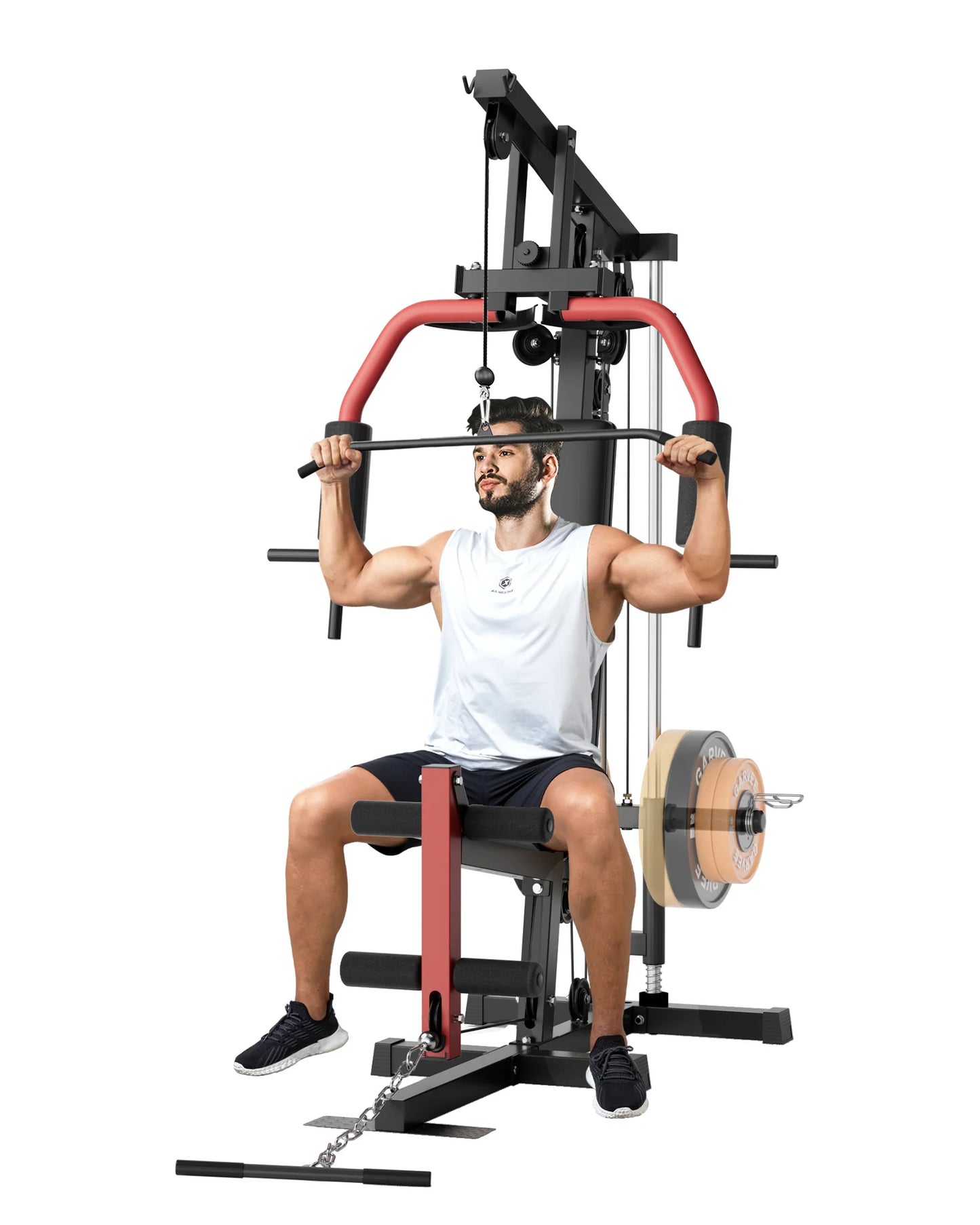 HiMISS Five In One Home Gym Machine With Lat Pulldown