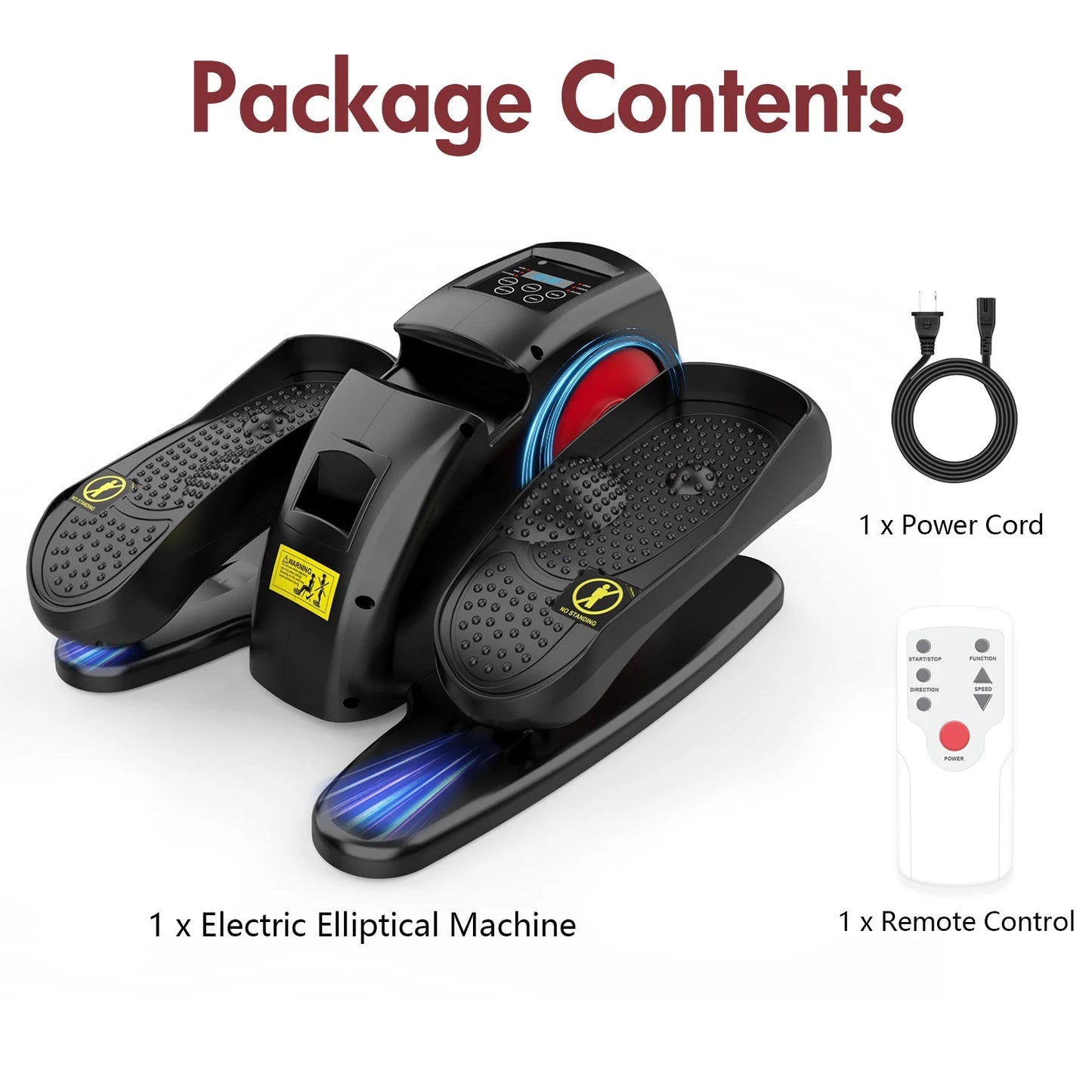 NONE Under Desk Elliptical Pedal Exerciser With Remote Control