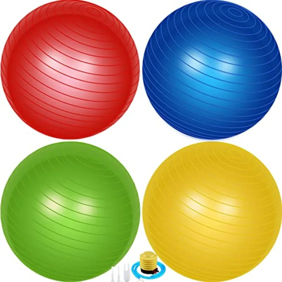 YAO HUI HUANG Yoga Exercise Ball Set Anti Burst Pilates