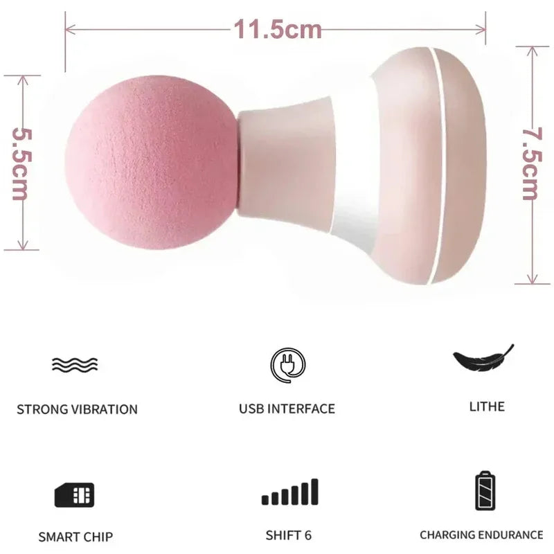 Mini Portable Massage Gun Deep Tissue Percussion Handheld Massager
