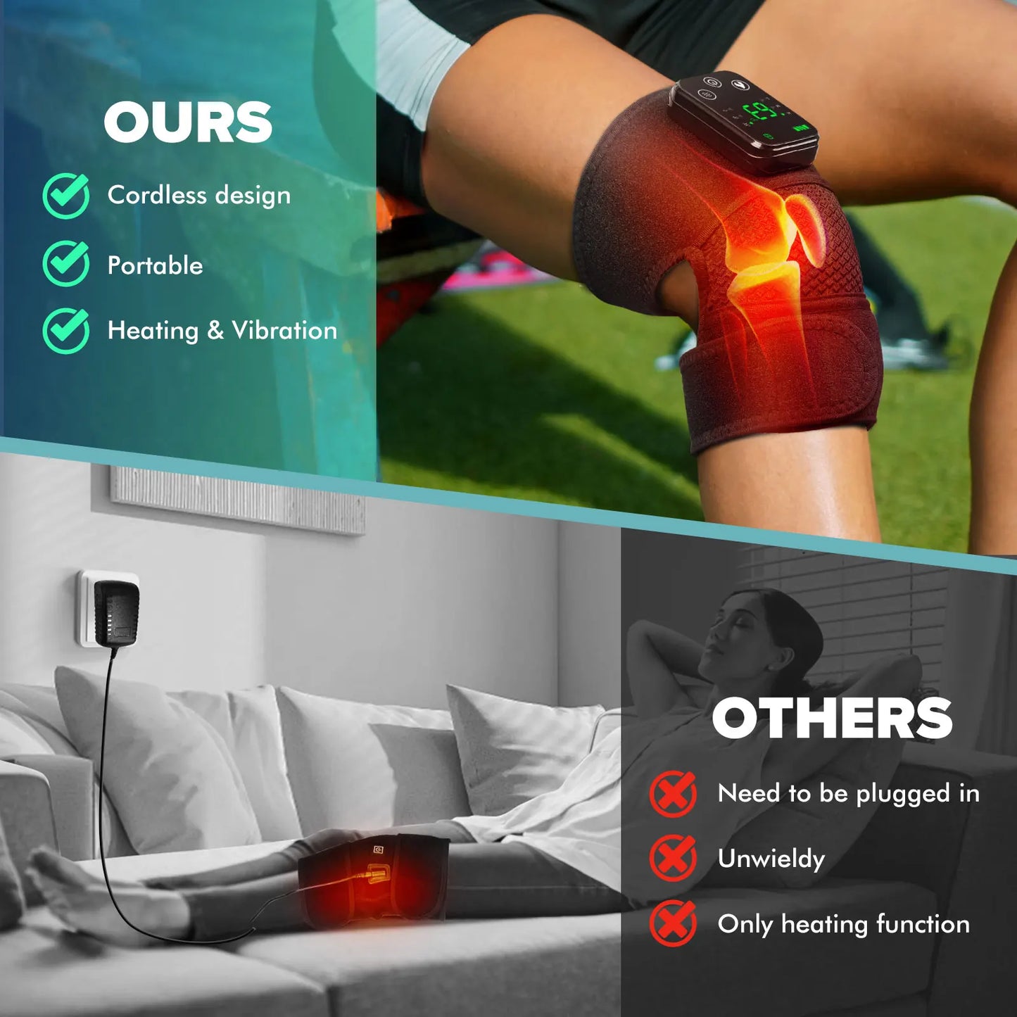 Intelligent Electric Heating Knee Protection Massage Warm Compress Device