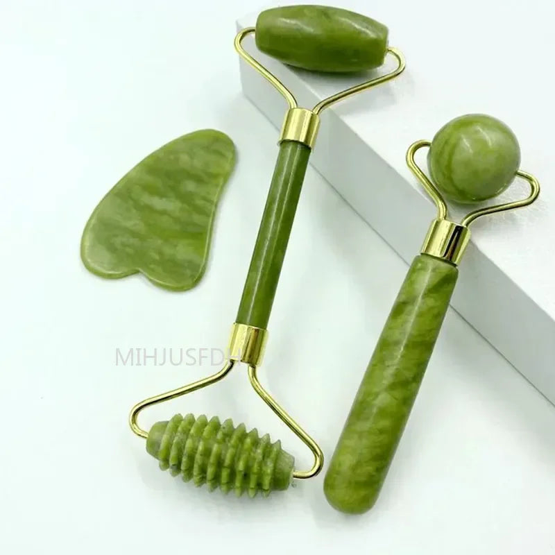 MIHJUSFDH Jade Roller Massager For Face Body Back Foot Massage