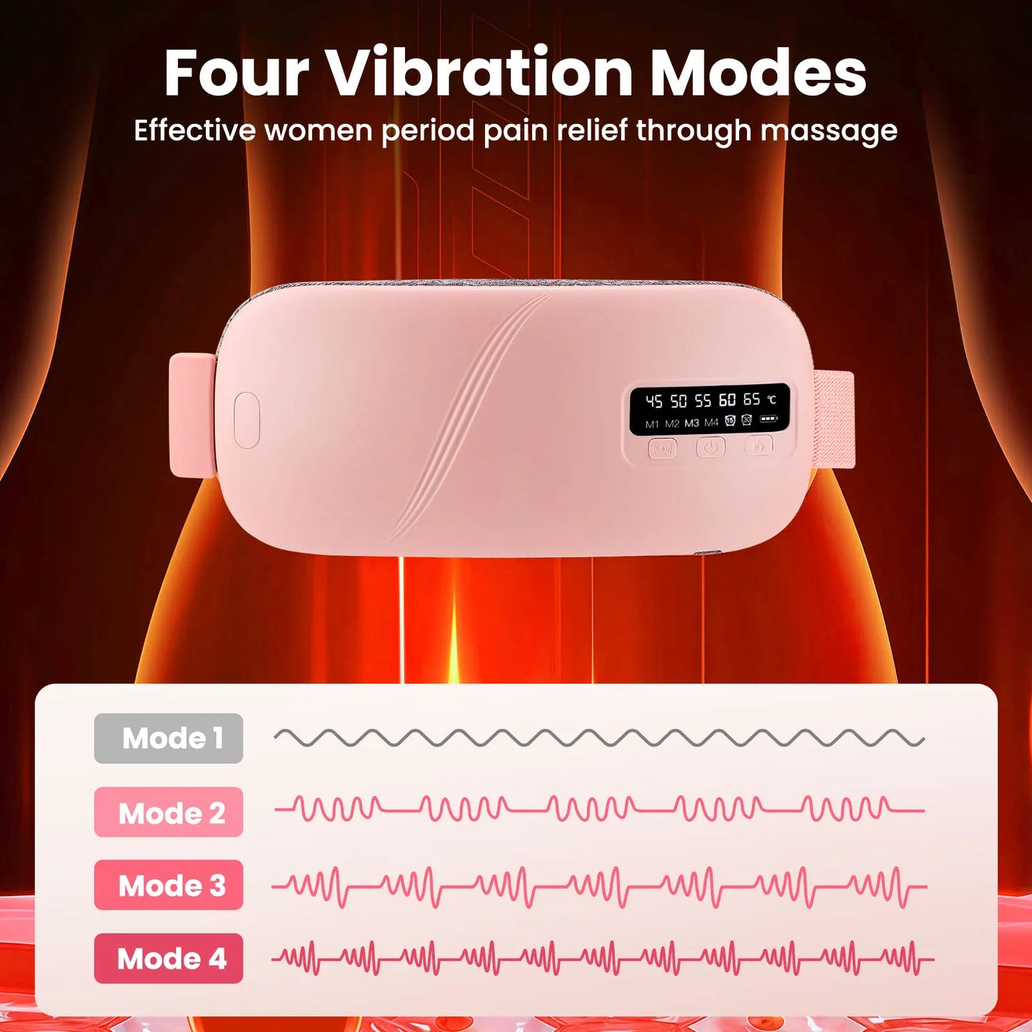 Hailicare Menstrual Heating Pad Rechargeable Belt For Period Relief