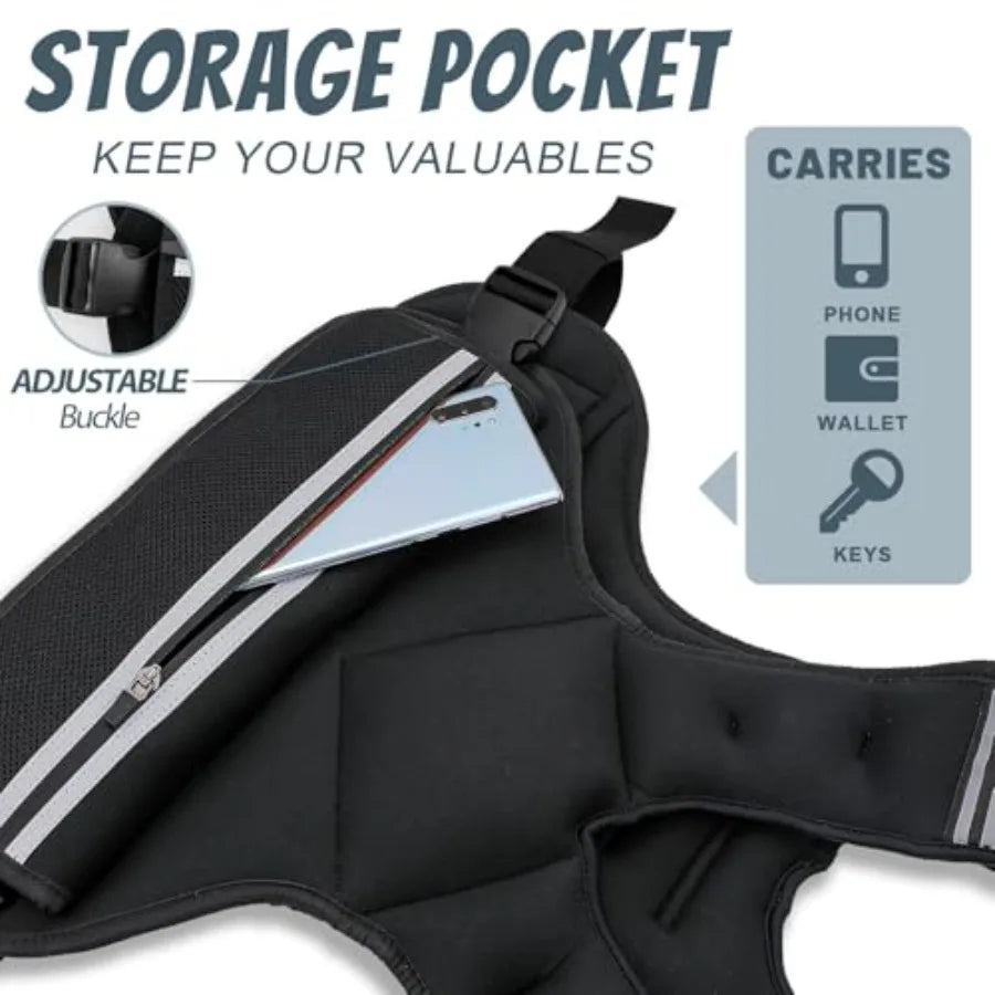 SHXI Adjustable Weight Vest for Strength Training and Running