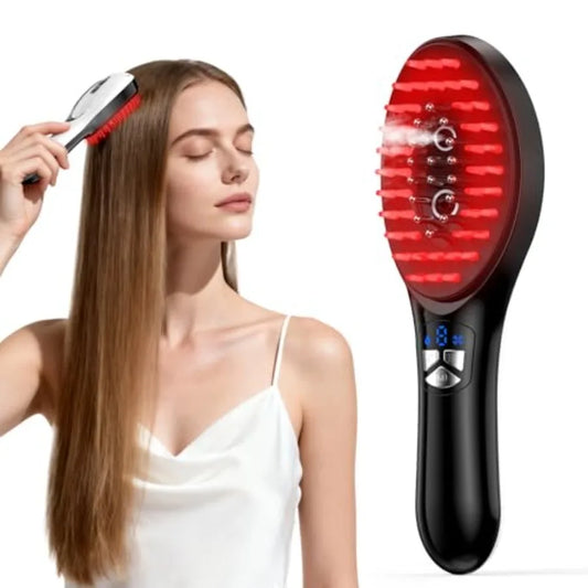 6-In-1 Rechargeable Scalp Massager With Oil Applicator Nano Mist