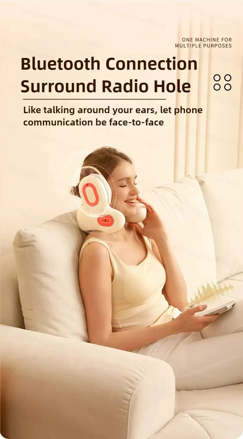 Wireless Neck Massager With Bluetooth Music And Sleep Therapy
