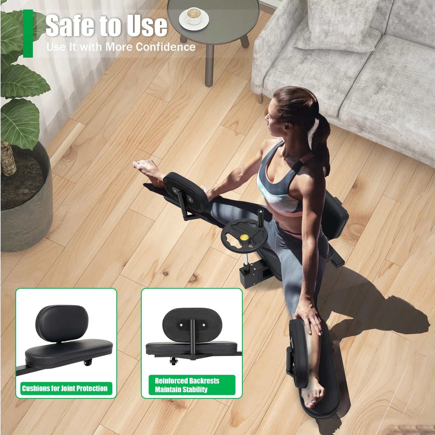 Leg Stretcher 3 Bar Spreader for Leg Stretching and Flexibility