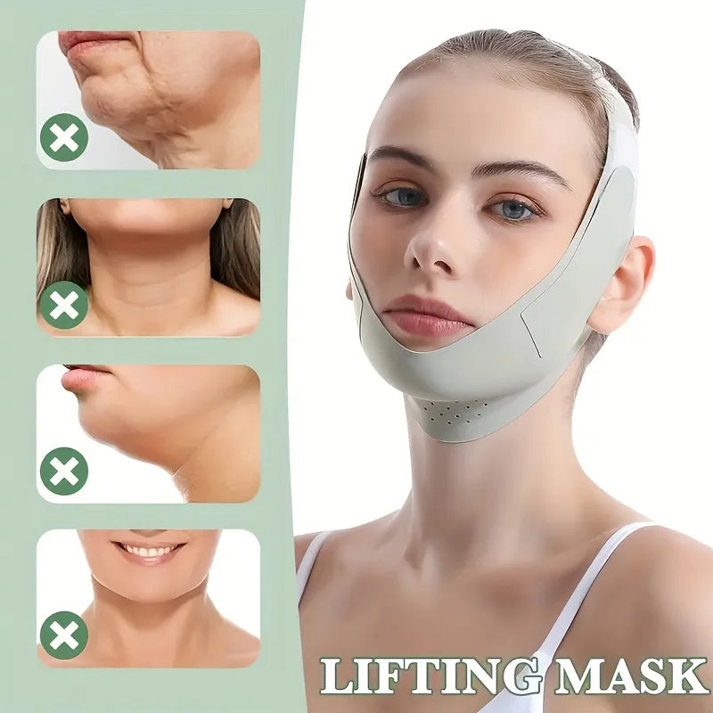 Graphene V-Shape Face Lift Band Adjustable Chin Reducer