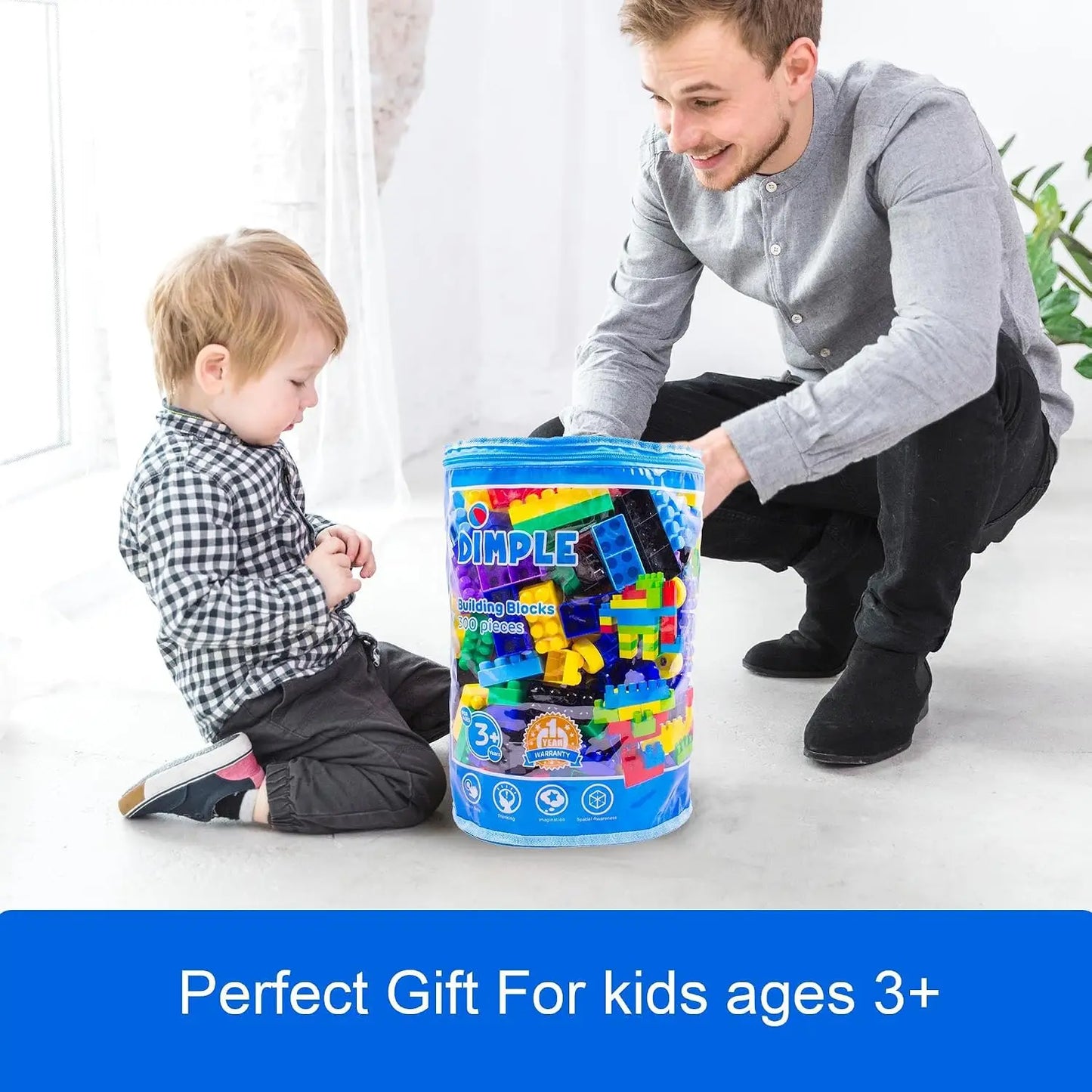 Dimple Building Blocks For Toddlers 300 Pieces STEM Learning Puzzle
