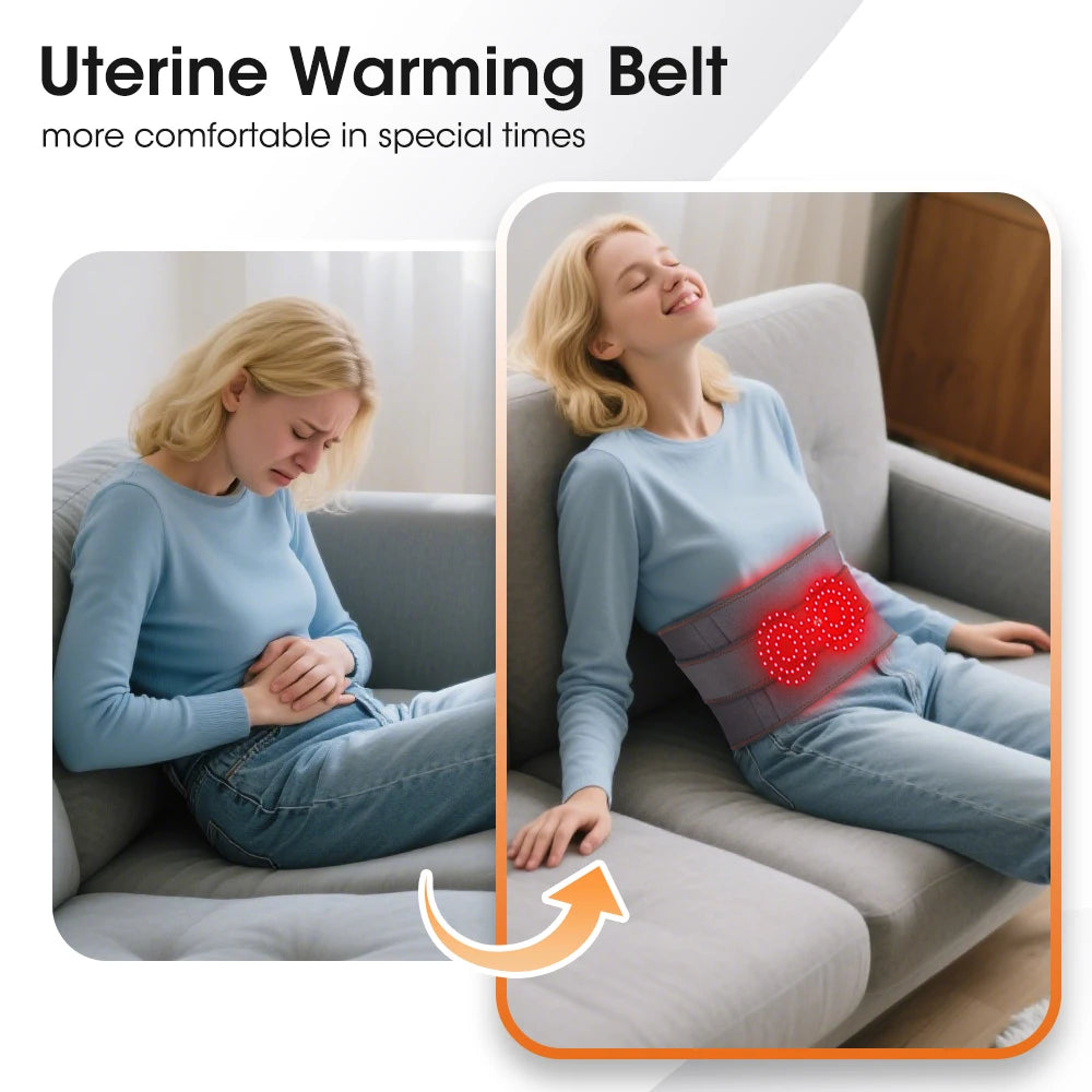 PASTSKY Electric Heating Waist Belt Massager With Vibration