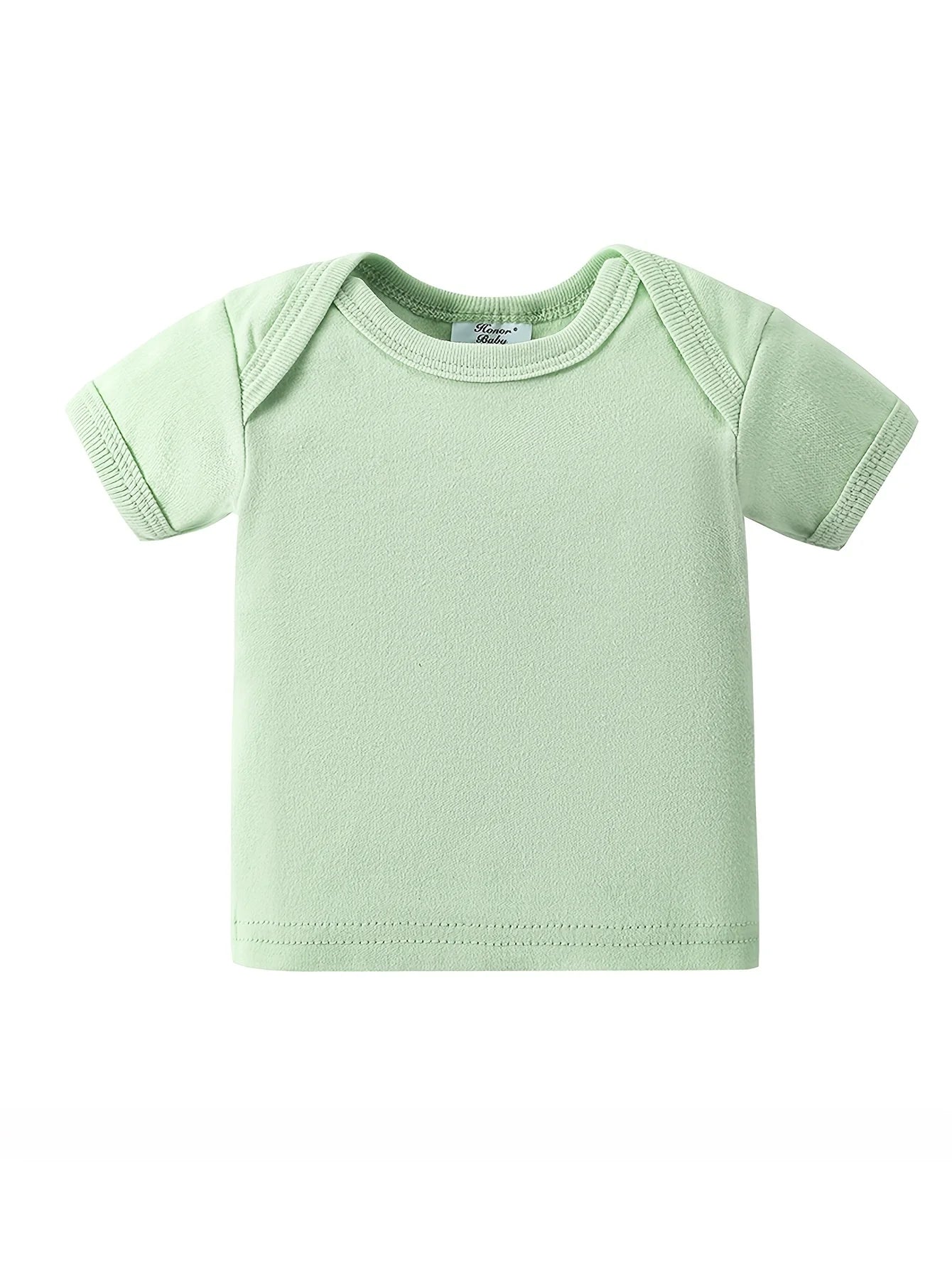 Newborn 8 Piece 100 Percent Cotton Hat Bodysuits Romper Set