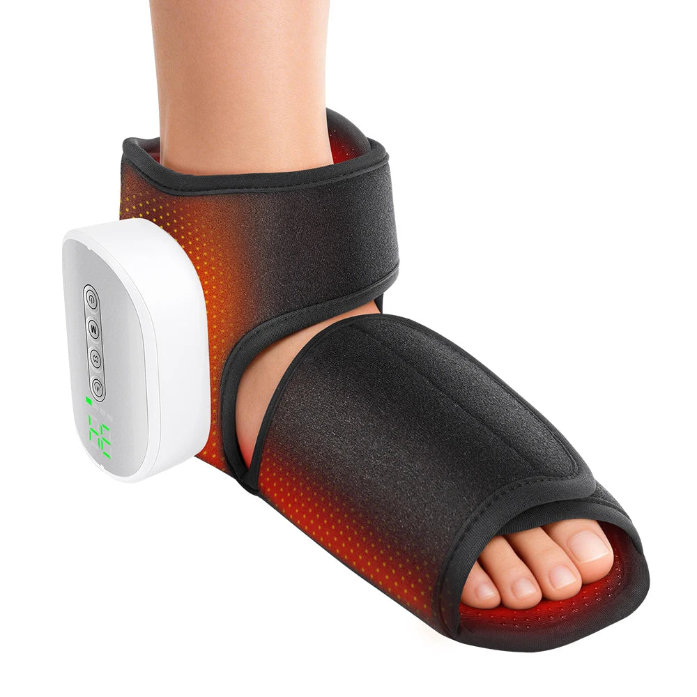 Hailicare Heated Ankle Foot Massager With Air Compression