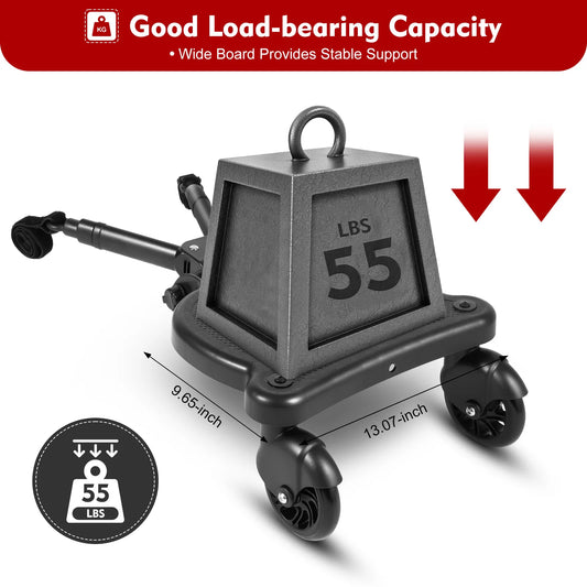 Universal Two in One Stroller Standing Board With Removable Seat