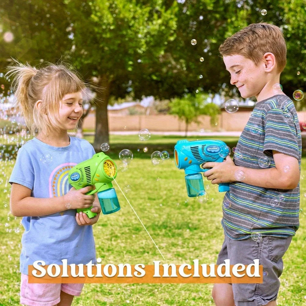 Joyfy Bubble Gun Set With 2 Bottles Refills