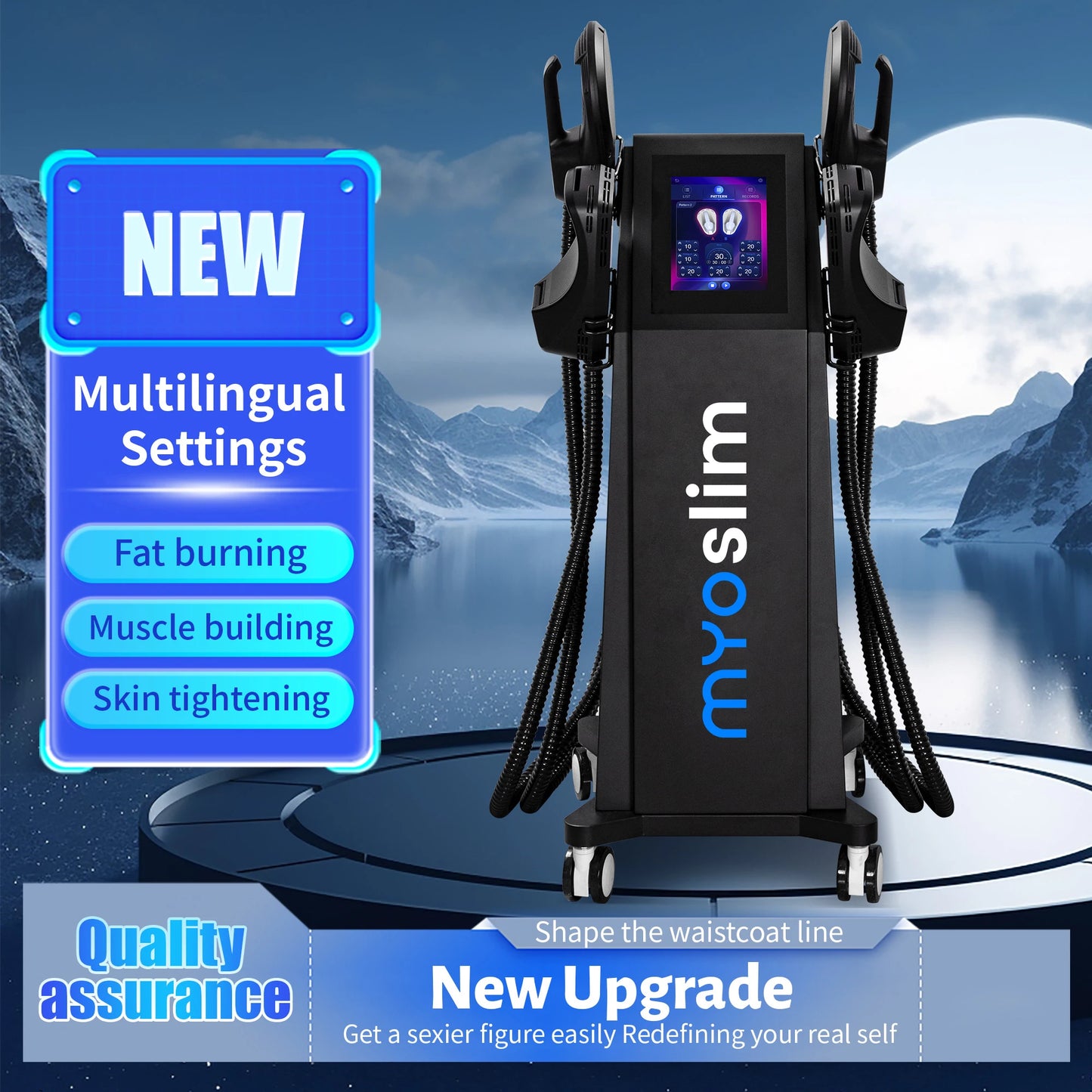 MYOSLIM EMS Body Sculpt Machine 6500W RF Fat Burning Therapy