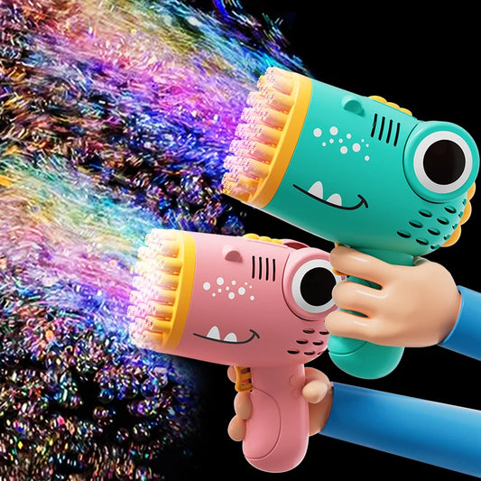 Dinosaur Bubble Gun Handheld Bubble Machine For Outdoor Parties