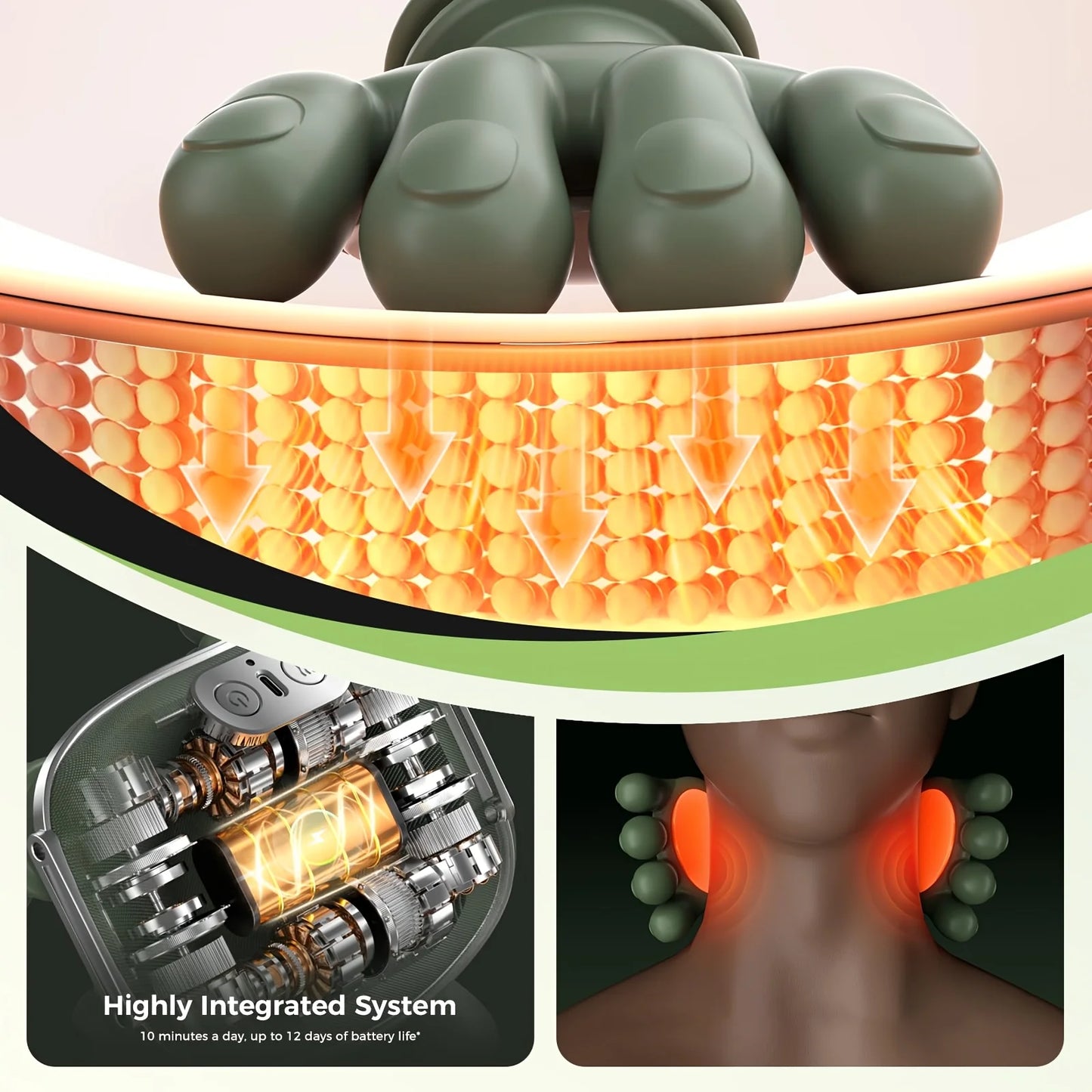 Shoulder And Neck Massager With Heat And Deep Tissue Relief