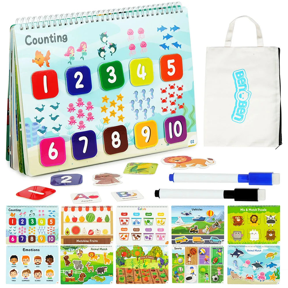 Busy Book for Toddlers and Preschoolers Educational Activity Book