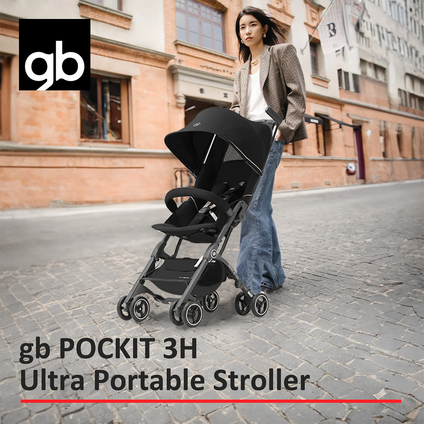 Gb Pockit 3H All-Terrain Lightweight Stroller