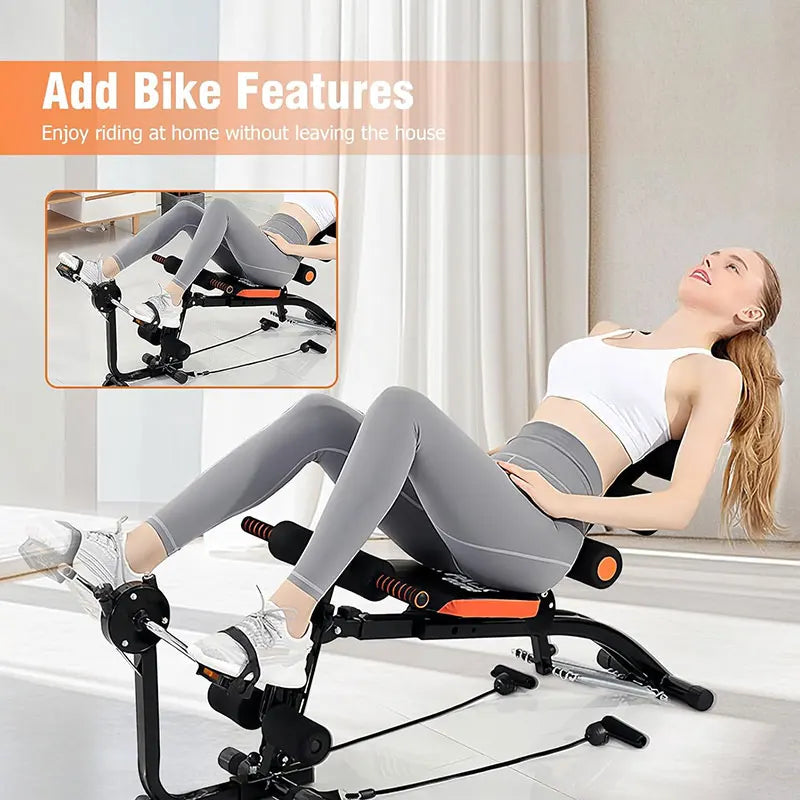 KBQ Foldable Abdominal Exercise Bench Adjustable Sit Up Machine