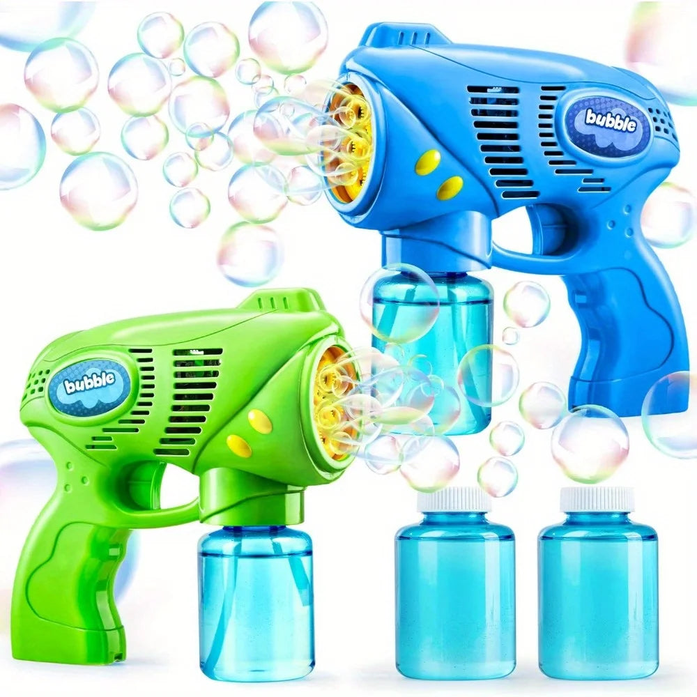 Joyfy Bubble Gun Set With 2 Bottles Refills