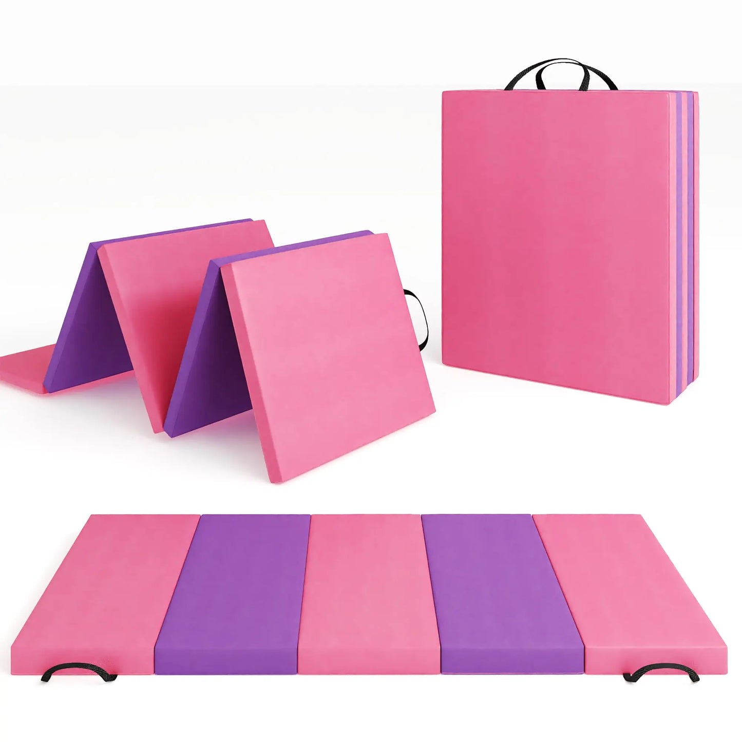 HiMISS Gymnastics Mat 4-5 Fold Tumbling Mat For Home Yoga
