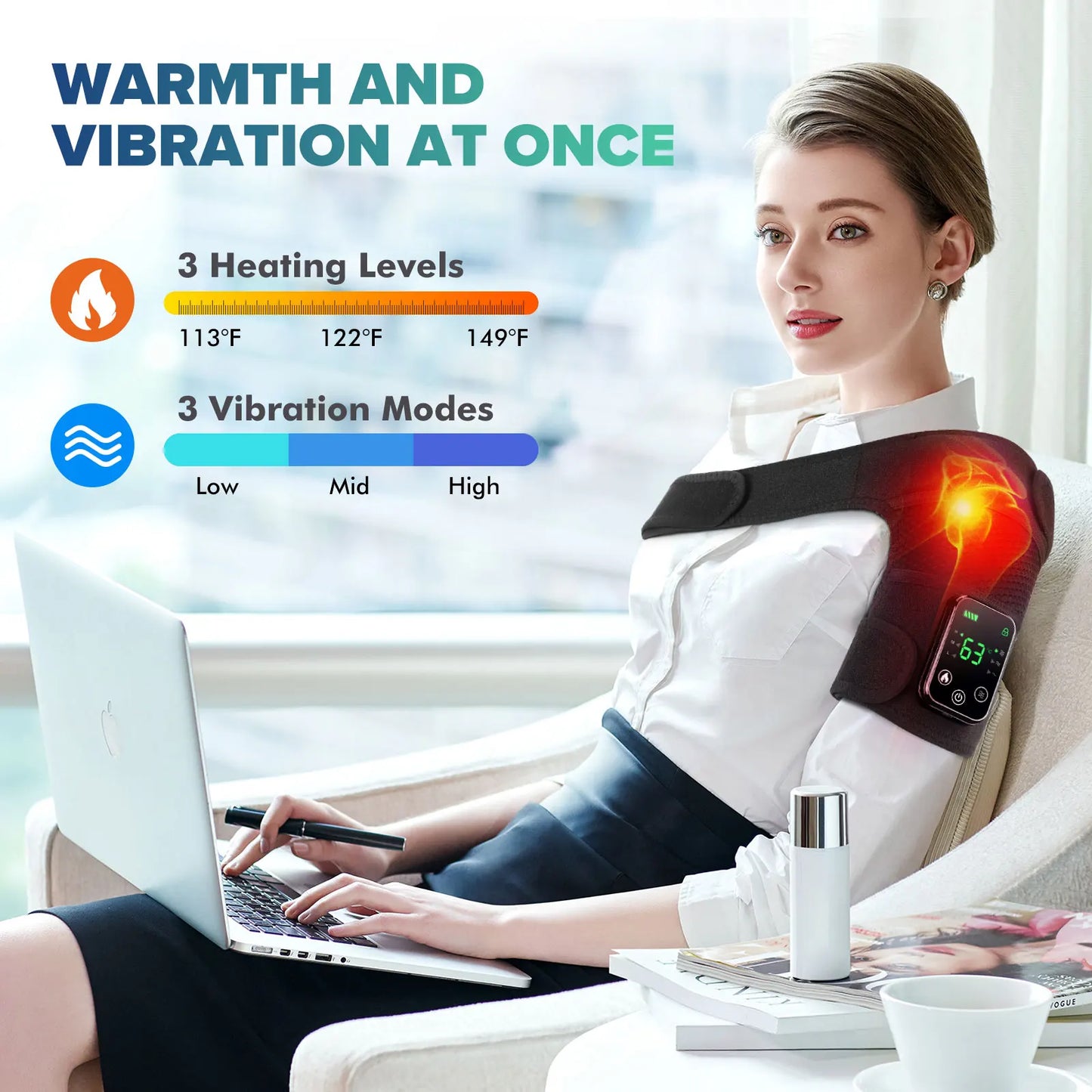 Intelligent Electric Heating Knee Protection Massage Warm Compress Device