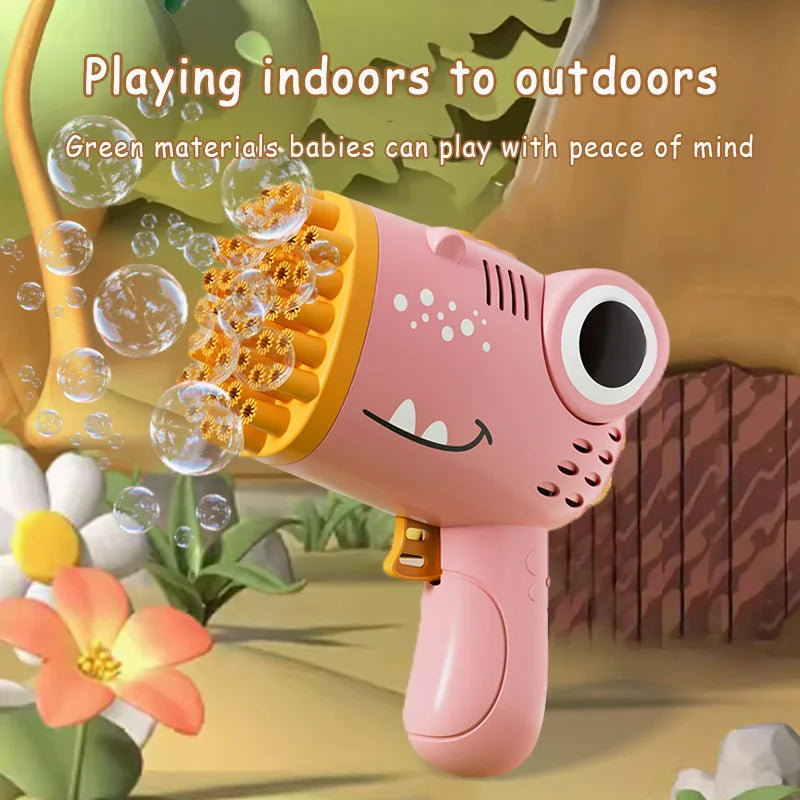 Dinosaur Bubble Gun Handheld Bubble Machine For Outdoor Parties