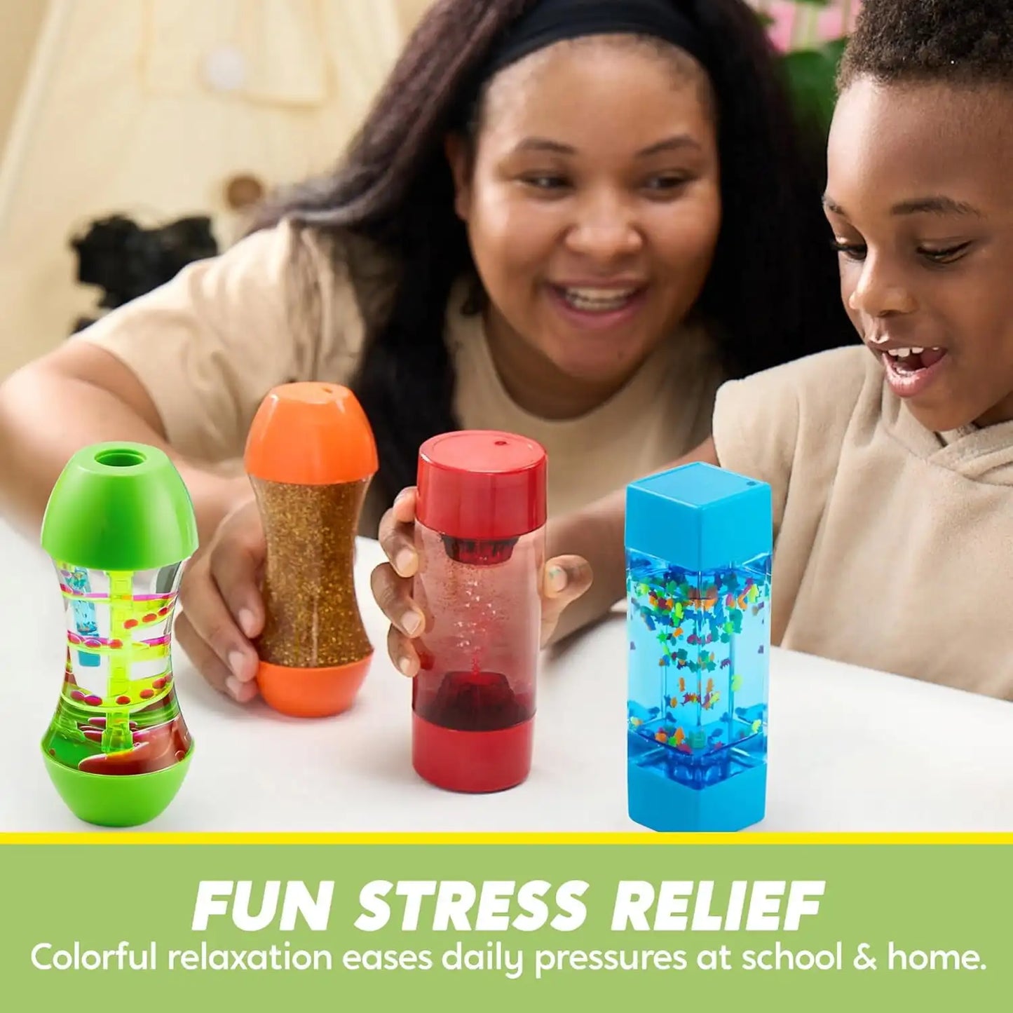Joyfy Sensory Fidget Tubes Pack for Autism and Speech Therapy