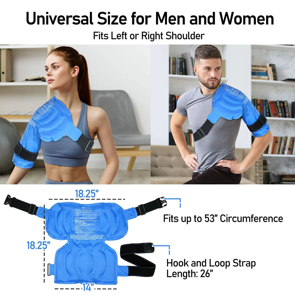 Shoulder Ice Pack Wrap for Hot Cold Therapy Relief