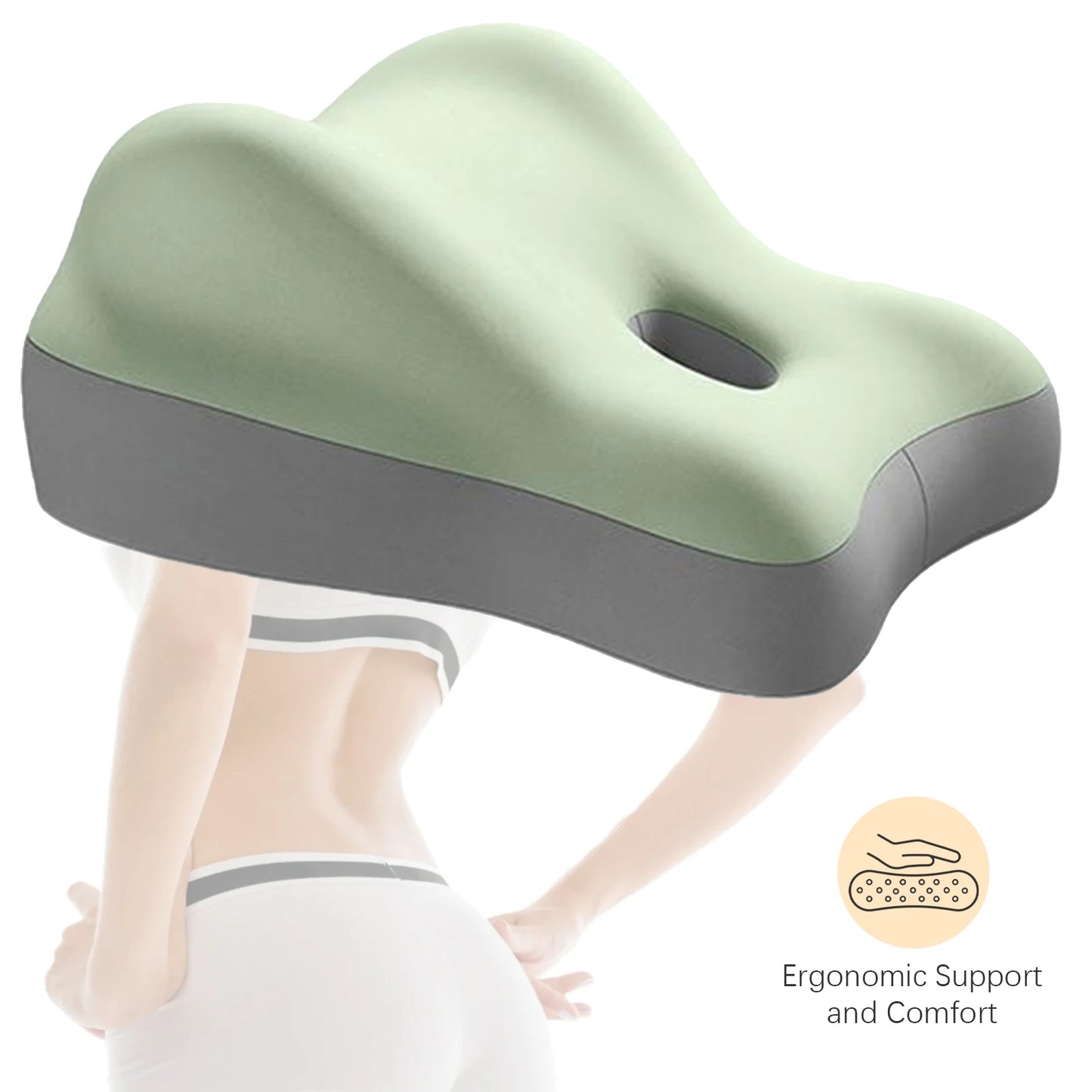 Memory Foam Ergonomic Bed Pillow Support Wedge For Pain Relief
