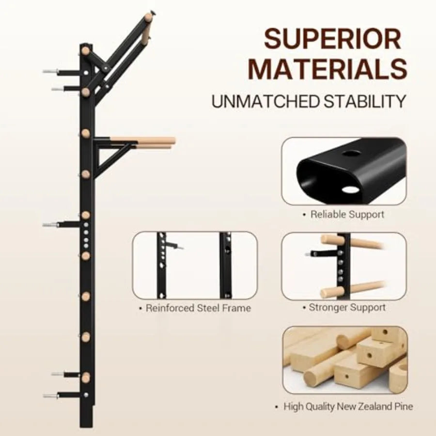 YAO HUI HUANG Swedish Ladder Stall Bar For Core Strength Training