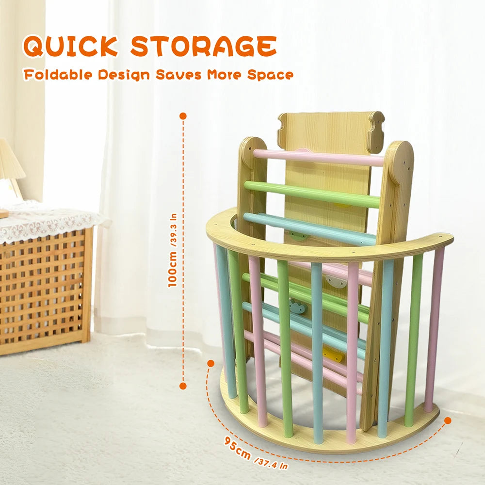 Seven In One Climbing Frame Toddlers Indoor Montessori Play Gym