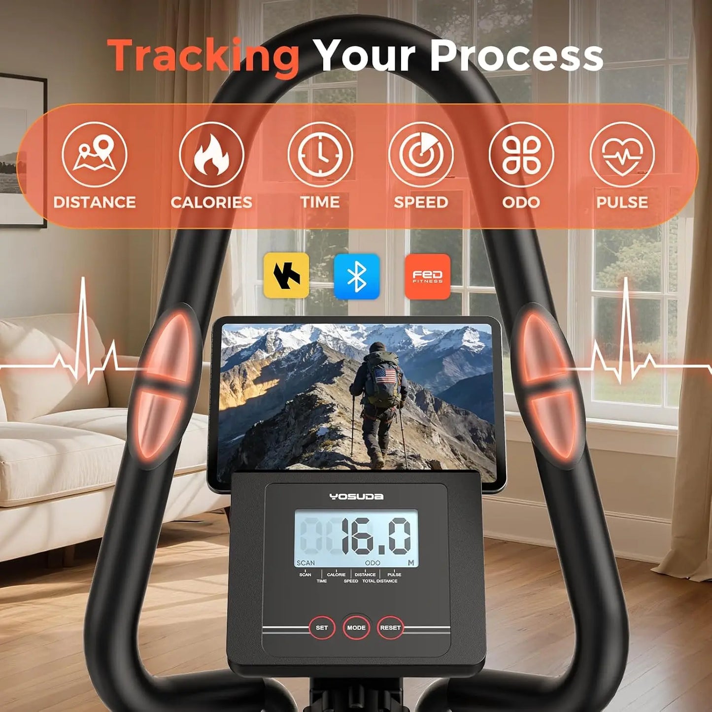 YOSUDA 3-In-1 Elliptical Machine For Home Fitness