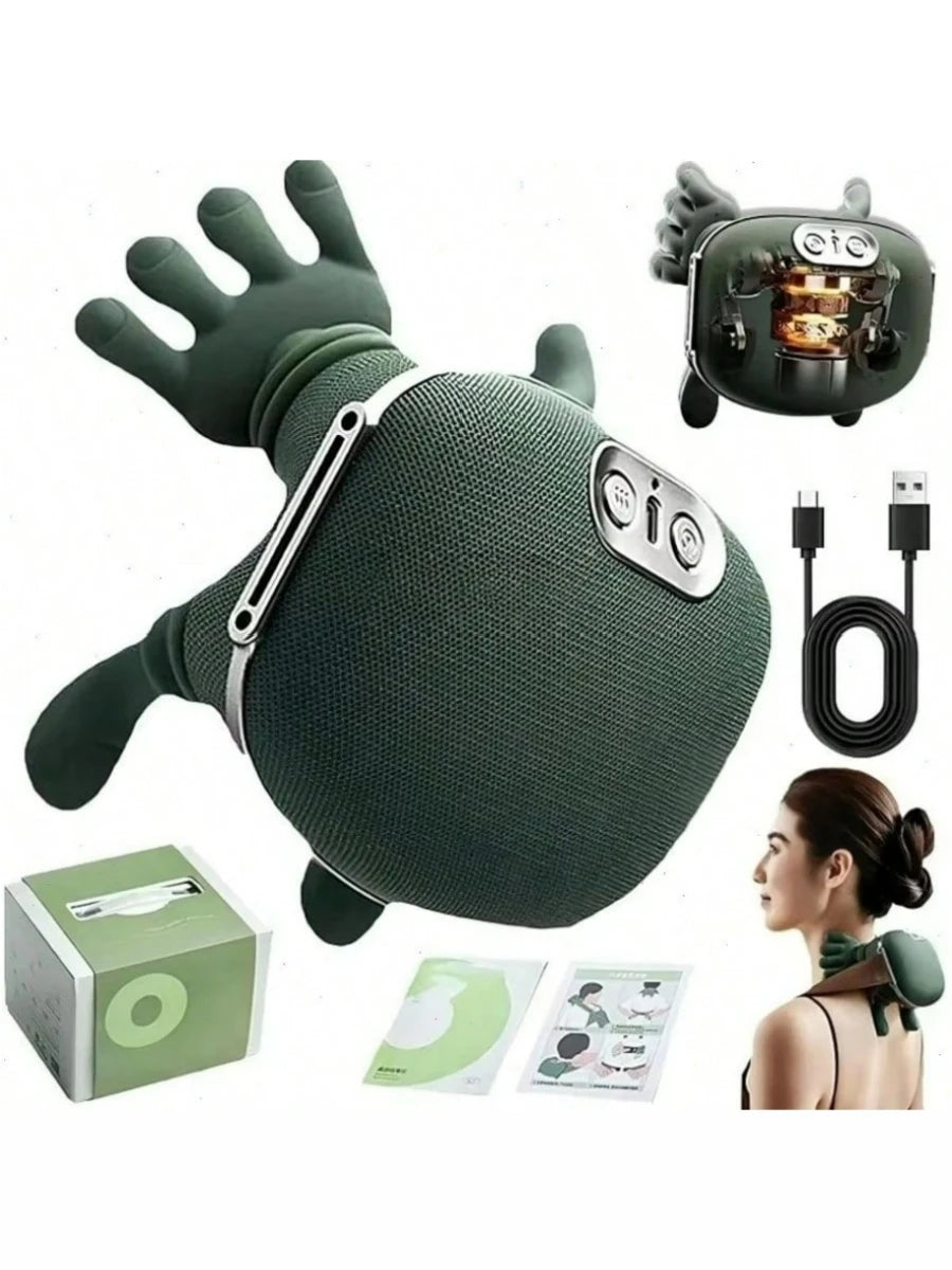 4D Shiatsu Neck And Shoulder Massager With Heat And Wireless