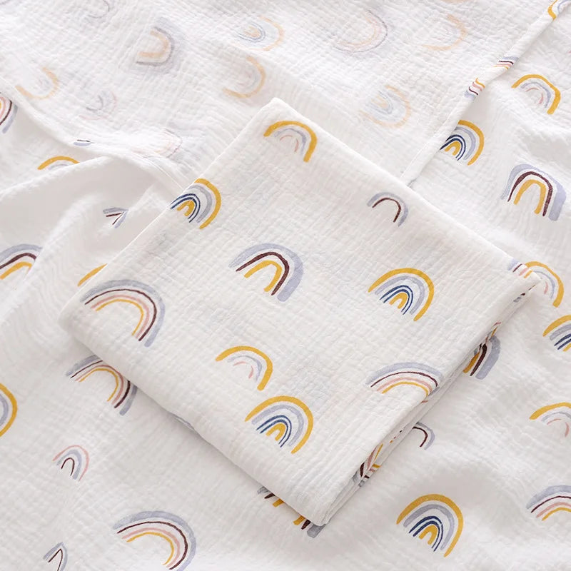 OIMG Baby Receive Blanket Cotton Muslin Swaddle For Newborn