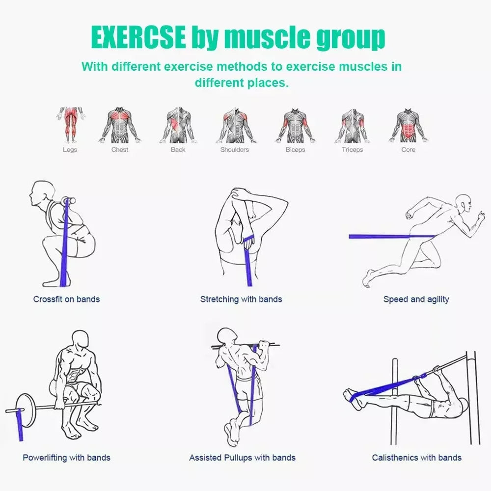 Home Gym Resistance Bands for Boxing, Yoga, and Rehab