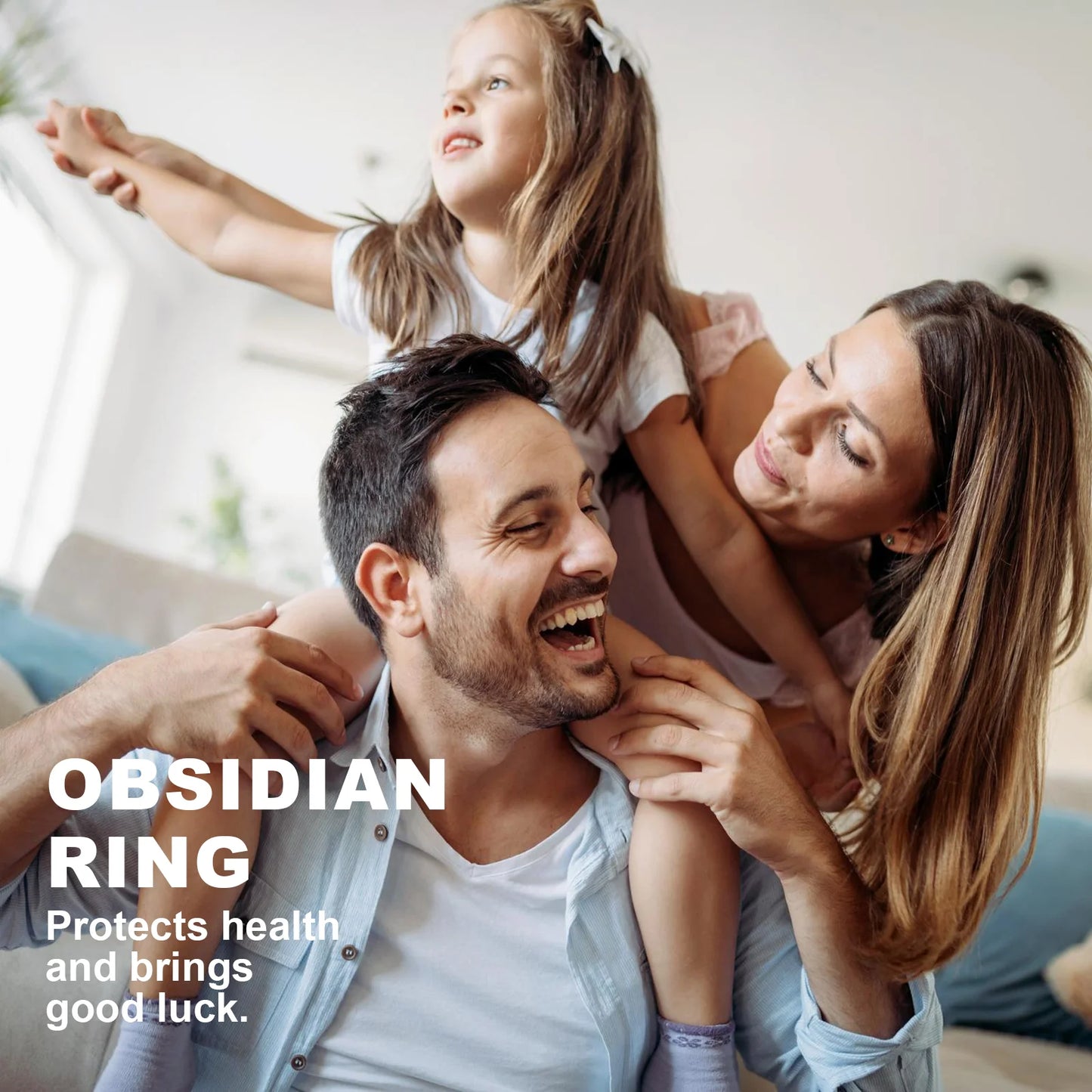 Hoexe Obsidian Ring – Stainless Steel Ring for Men and Women; Smooth, Stylish, Minimalist Premium Hand Accessory