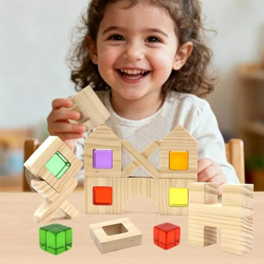 Educational Building Blocks Set For Toddlers Montessori Toy