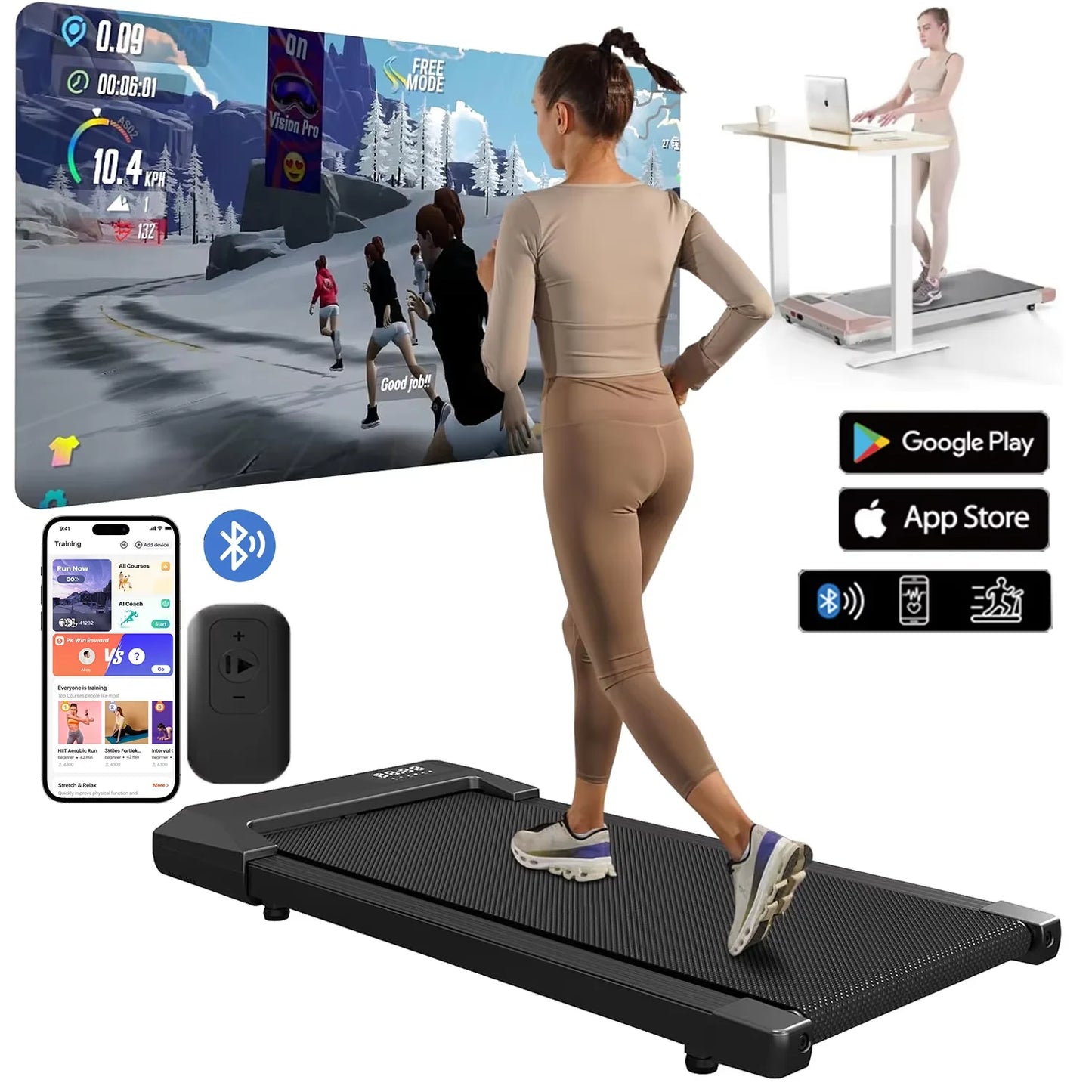 Superun 2.5 HP Treadmill For Home Walking Running Fitness